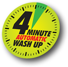4 minute automatic wash up